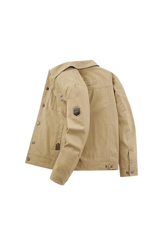 Açık Hava Çok Cepli Bol Günlük Erkek Yaka Ceketi Lacivert