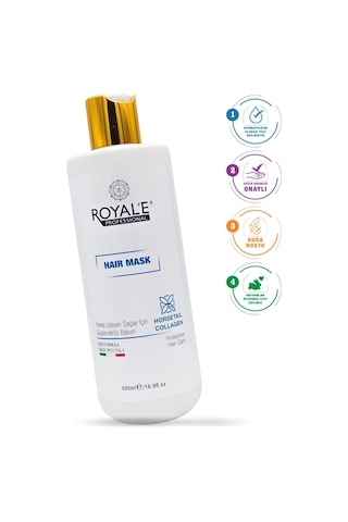 Royale Professional Horsetail Collagen Yavaş Uzayan Saçlar İçin Güçlendirici Saç Maskesi 500 ML