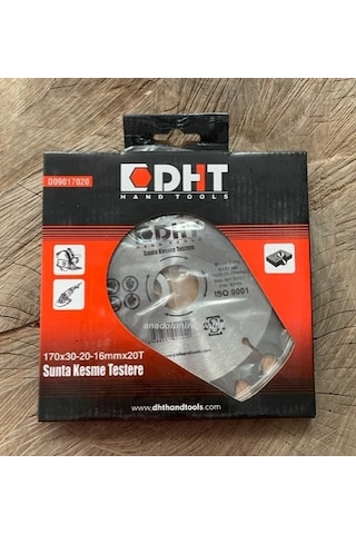 Dht Pro 170mm Elmas Testere Ahşap Kesici Mdf Sunta Kesici Çap 16-20-30mm