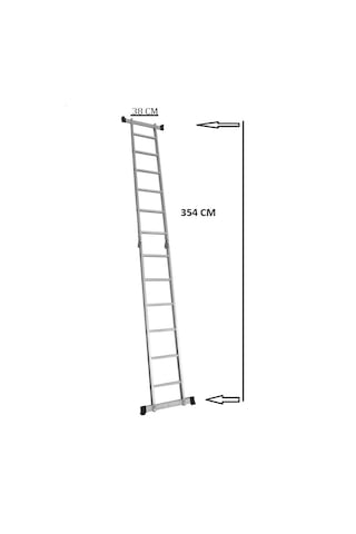 Beykon 6 + 6 Basamaklı 1.22 MM Kalınlık 3.50 M Çok Amaçlı Merdiven