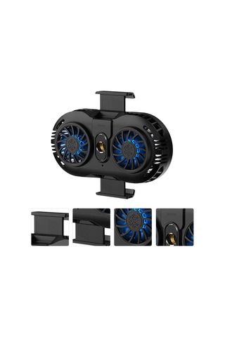 Kalp Mektubu Telefon Radyatör Soğutucu Süper Sessiz Fan Geniş Alan 46.5 İnç Telefon İçin Yarı İletken Soğutma