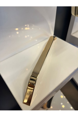 Şahin Metal Kulp 192mm Altın Dolap Kapak Modern Tv Ünite Çekmece Mobilya Komidin Vestiyer Altın