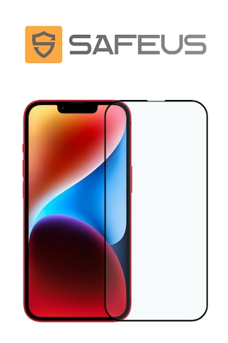 Safeus Tam Kaplayan Parmak İzi Bırakmayan Safir Ekran Koruyucu Cam , Apple Uyumlu iPhone 14 İle