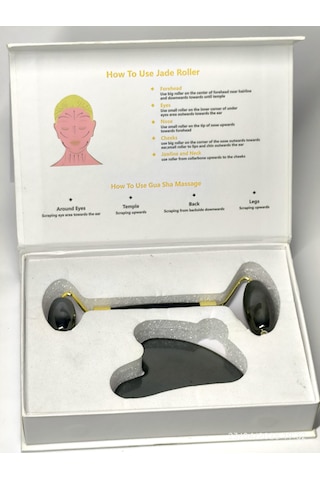 Hematit Gua Sha Roller Set