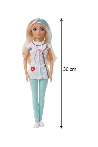 Doktor Bebeğim Sağlık Seti - Hareketli Eklemli 30 Cm Bebek Ve Medikal Ekipmanlar Oyuncak Bebek