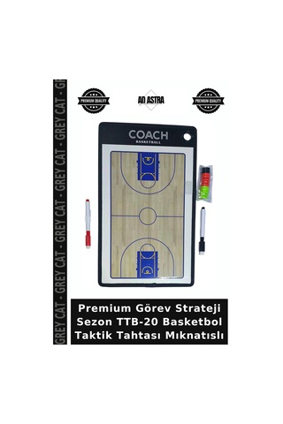 Premium Görev Strateji Sezon Ttb-20 Basketbol Taktik Tahtası Mıknatıslı