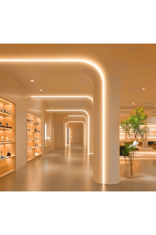Rishang 3000k Cob Şerit Led 24v Metrede 480 Led Yüksek Crı 90 Noktasız Aydınlatma 20 Metre