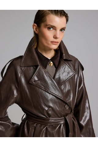 Pierre Cardin Kahverengi Deri Ceket 50329292-vr029