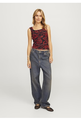 Jack & Jones Kadin Askili Desenli Bluz - Rosa 12261076 Fiery Red