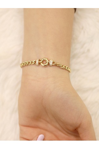 O Harfli Gurmet Bileklik-künye Altın