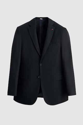 Twn Slim Fit Lacivert Çizgi Desenli Takim Elbise Yelekli 3efy5jb185592 Lacivert