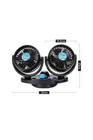 Kamyon Tır Karavan 2 Li Vantilatör Fan Pervane Soğutucu 24v X816