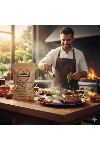 Badem Ağacı Tütsüleme Talaşı Grill Mangal & Barbekü İçin Yoğun Ve Doğal Aroma