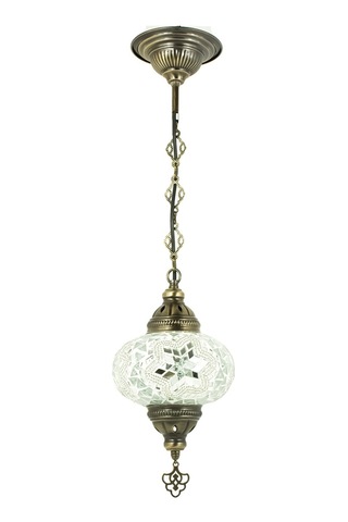 Dekoratif Avangard Salonlar İçin Mozaik Tekli Avize Renkli