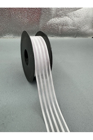Paşateks 2.5 Cm Fileli Organze Şerit-5 Metre-optik Beyaz