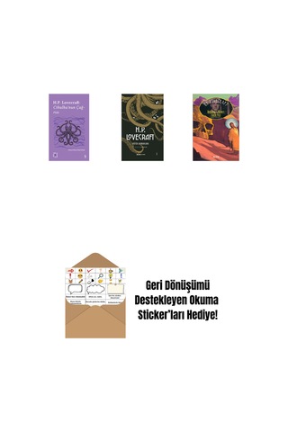 Everest Açıkhava 6 - Cthulhu Nun Çağrısı + H.p. Lovecraft - Bütün Romanları Ciltli + Herbert West: Diriltici + Okuma Sticker'ları