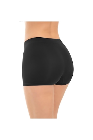 Cottonhill Premium - Kadın Siyah Ultra-rahat Seamless Boxer Siyah