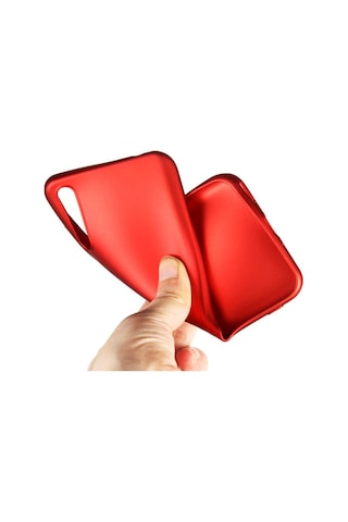 Ekılıf - Huawei P Smart S Y8p Uyumlu Kılıf Mat Soft Premier Silikon Kapak - Gold