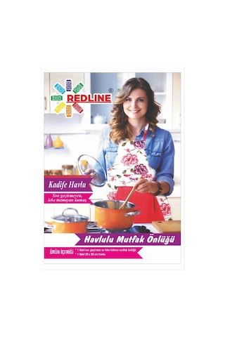 Nivemeshome Lila Kadife Havlulu Mutfak Önlüğü Lila