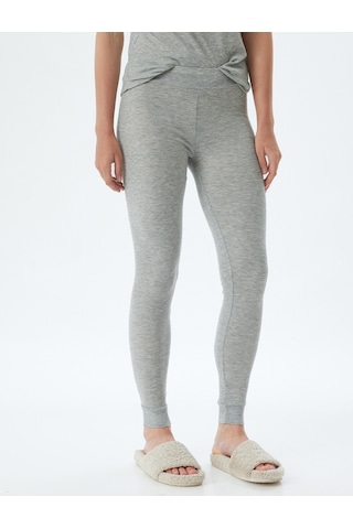 Koton Pijama Altı Fitilli Örme Jogger Standart Bel Antrasit 5wlk40010mk Antrasit