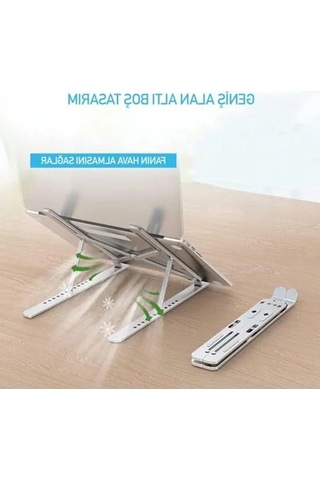 Taşınabilir Metal Laptop Stant, Tüm Dizüstü Bilgisayarlarla Uyumlu