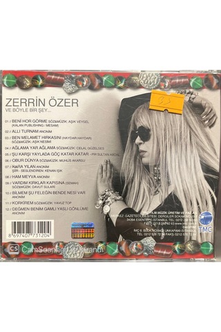 Plak Değildir Cd Dir Cd Zerrin Özer Ve Böyle Bir Şey Cd