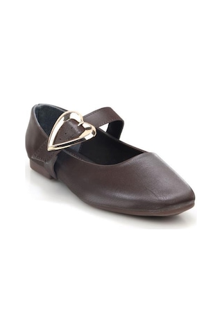 Papuçcity Fendi 03468 Kadın Günlük Babet Kahve