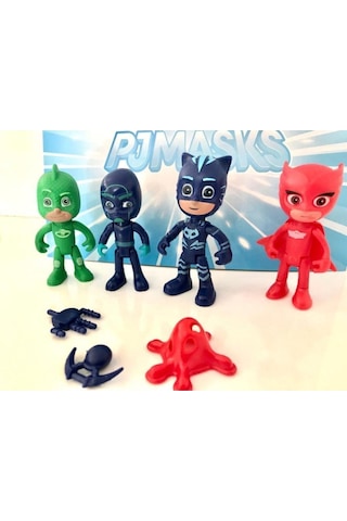 Pj Masks Pj Maskeliler 4 Figürlü Set Hareketli Kol Bacaklar Pija Maskeliler