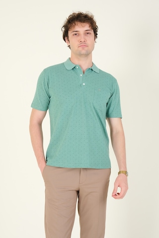Giyim Dünyası Erkek Desenli Cepli Polo Yaka T-shirt Mint 001