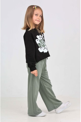 Toontoy Kız Çocuk Nice Baskılı Eşofman Takım Siyah