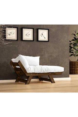 Woodesk Adalar Masif Ceviz-kırık Beyaz Renk Berjer Cpt8131-140 Kırık Beyaz