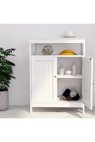 Ağaç Atölyesi - Radiance Ahşap Beyaz Dolap Beyaz