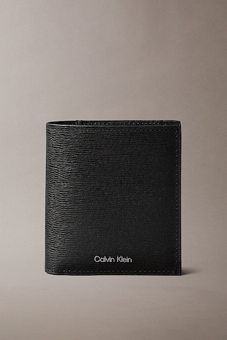 Erkek Saffiano Üç Katlı Cüzdan - Siyah Black