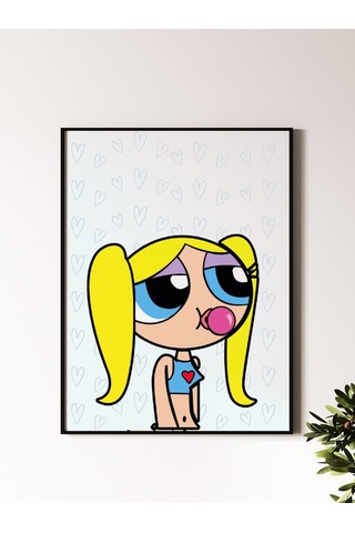 Powerpuff Girls Tasarımlı 24 33 Cm 350 Gr. Kuşe Kağıt Poster Pyt1