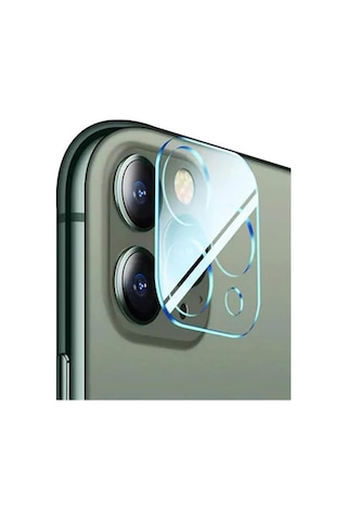 Apple Uyumlu iPhone 12 Pro Max 6.7 Full Tempered Kamera Koruyucu Kırılmaz Cam Şeffaf