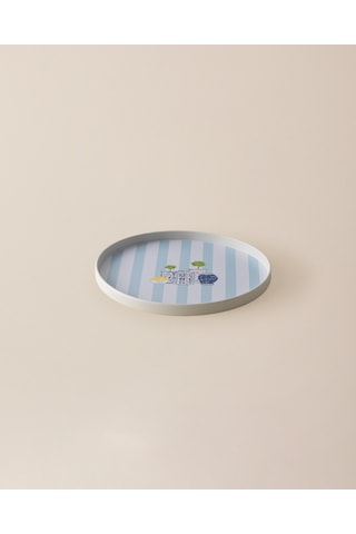 Madame Coco Carine Yuvarlak Örgü Tepsi - Renkli Teps0000000138 Çok Renkli