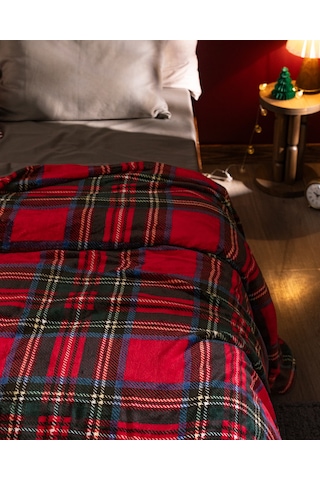 Clorel Çift Kişilik Welsoft Baskılı Battaniye - Kırmızı 8684427292181 Çok Renkli