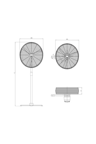 Fansu BSW 750 D 30" Sanayi Tipi Duvar Vantilatörü
