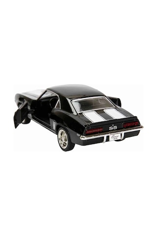 1:32 Rmz City Alman Klasikleri Serisi Die Cast Çek Bırak Model Araba - Siyah 1969 Chevrolet Camaro