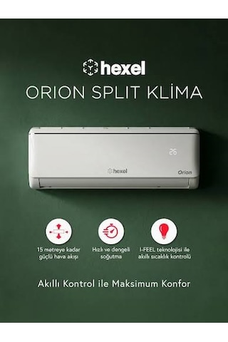 Hexel Orion 18000 Btu 2026 Model Split Klima