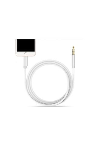 Apple Uyumlu İphone İpad İpod Lightning To Aux Çevirici Kablo 1mt Araç Müzik Kulaklık Ses Aux Dönüştürücü
