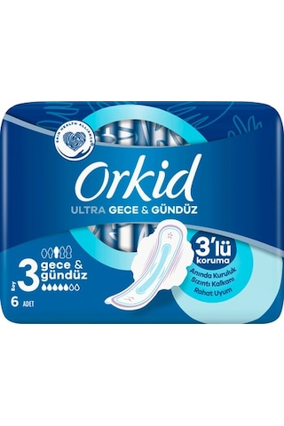Orkid Ultra Gece & Gündüz Tekli Paket 6'lı