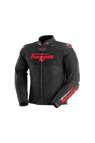 Furygan Tx Raptor Motosiklet Ceketi Siyah Kırmızı