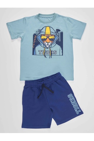 Denokids Mshb&g Tigers Erkek Çocuk T-shirt Şort Takım Çok Renkli