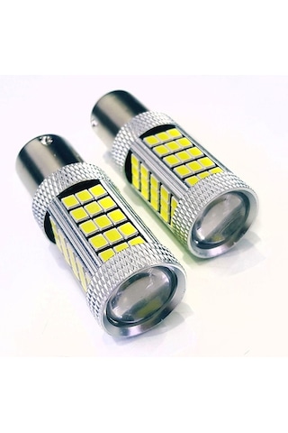 Femex Premium P21W-1156-9W- Tek Duy Dipli Led Ampul Beyaz Mercekl