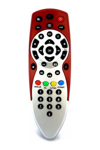 Plus Uydu Kumandası Kr0084 Rt-0084 Dıgıturk Kırmızı Kumanda