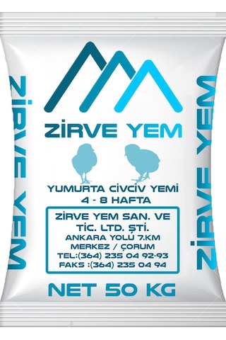 Zirve Yem Yumurta Ci̇vci̇v Yemi̇ Toz 50 KG