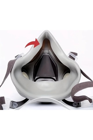 Willowhaven 6200 Full Face Gaz Maskesi 6200 15in1 Ekstra Filtreli Endüstriyel Toz Koruma Silikon Maske