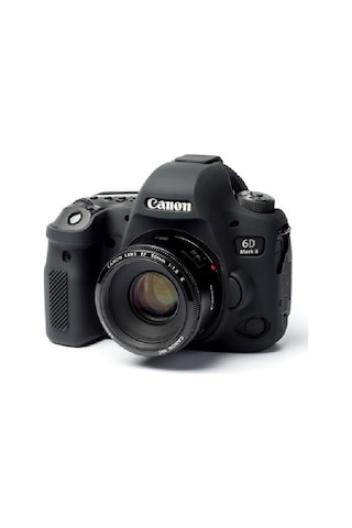 Canon Eos 6D Mark II 2 İçin Silikon Koruyucu Kılıf (Siyah)