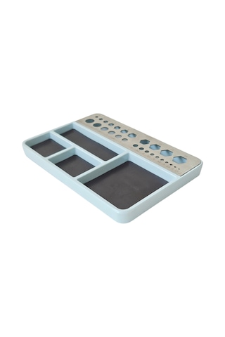 Konesam Model Tamiri İçin Manyetik Tabanca, Çok Boyutlu Daireli Ve Altıgen Delikli, Paslanmaz Çelik Ve Dayanıklı Plastik, Füme Gri